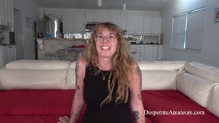 Desperate Amateurs Babz, Scarlet, Bridgett and Scarlet get their tight milf pussies banged hard