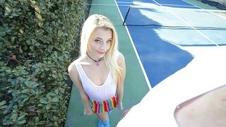 Teen Blond Gets Fucked By Huge Cock