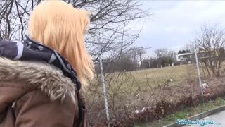 Public Agent Shy Teenager bends over for a big cock