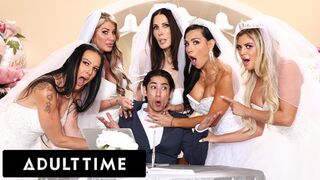 MILF Brides REVERSE GANGBANG Man Together!