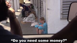 BANGBROS - Homeless Girl Riley Reynolds Fucks To Improve Her Lot In Life