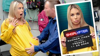 Naughty Blonde Summer Vixen Caught Stealing Gets Disciplined With Cock In Her Mouth - Shoplyfter
