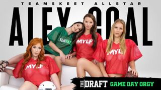 TeamSkeet - The Draft Series: Fantasy Football Game Day Orgy With Alex Coal And Three Busty Milfs