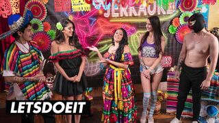 Hot Group Sex Fiesta With Sexy Babes - LETSDOEIT